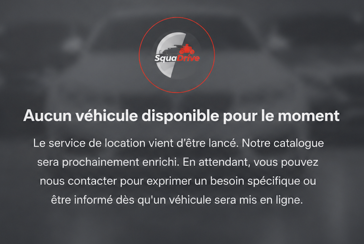 aucun véhicule disponible